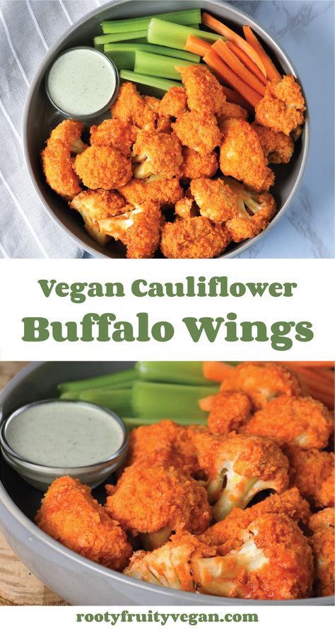 Vegan Buffalo Wing recipe aka cauliflower wings are oil free, easy to make, and so delicious! This vegan recipe will change the way you look at cauliflower. These vegan wings are crispy and baked without using oil, so they are a healthy plant based alternative to buffalo chicken wings. Try out these meatless wings and let me know how you like them! Vegan Buffalo Cauliflower Wings, Cauliflower Wings Baked, Buffalo Wing Recipe, Vegan Chicken Wings, Vegan Buffalo Wings, Bbq Cauliflower Wings, Vegan Cauliflower Wings, Vegan Wings, Vegan Popsicles