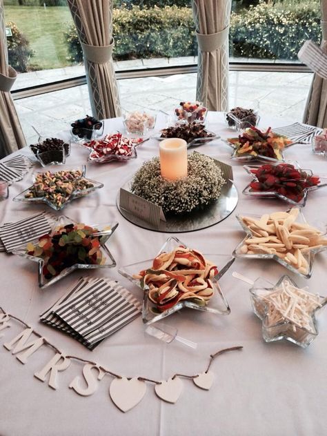 Sweet table! Wedding pic n mix. We had;  Milk gums, cola bottles, wine guna, hard gums, choc raisins, milk choc jazzies, white choc jazzies, meerkats, gummy heart throbs, candy sticks, false teeth, rhubarb and custard chews, foam bananas, yellow belly snakes... It went down a storm! #wedding #sweets #treats #weddingparty #picnmix Sweet Table Wedding, White Choc, False Teeth, Rhubarb And Custard, Wedding Sweets, Candy Sticks, Wedding Pic, Table Wedding, It's Going Down