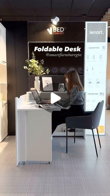 Smart Furniture & Decor on Instagram: "Don’t let the small space limit your life. With our foldable wall desk no room is too tiny to be your home office, craft kingdom or workstation. #tinyapartment #smallspaces #smallspaceliving #spacesaving #spacesavingfurniture #smallapartment #desk #desksetup #workstation #deskgoals #deskorganization #desktour #desktop #walldesk #smartfurnituregta #deskdesign #home #interiordesign #homedecor #homeoffice #homeideas #craftroom #craftroomorganization" Home Workstation Ideas, Foldable Wall Desk, Foldable Wall, Foldable Desk, Desk Goals, Wall Desk, Tiny Apartment, Smart Furniture, Craft Room Organization