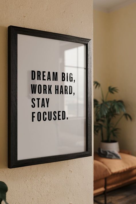 🌟 Every great achievement starts with a dream. When you dream big, you set the stage for incredible possibilities. But dreaming alone isn’t enough. Pair your big dreams with relentless hard work and unwavering focus. Whether you're chasing personal goals or professional ambitions, remember to stay dedicated, keep pushing, and never lose sight of your vision. The journey might be challenging, but the rewards will be worth it. 🌠 #DreamBig #WorkHard #StayFocused #Goals Quotes For The Day, Dream Big Work Hard, Anime Printables, Photo Background Images, Motivational Phrases, Motivational Posters, Stay Focused, Photo Background, Hard Work