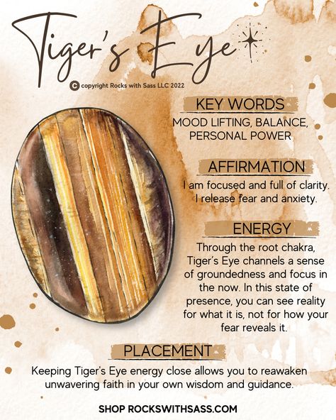 Tiger Eye Properties, Tiger’s Eye Crystal Meaning, Tiger’s Eye, Tiger Eye Crystal Meaning, Tigers Eye Affirmation, Crystal Affirmations, Tiger's Eye Crystal, Tigers Eye Crystal, Crystal Healing Chart