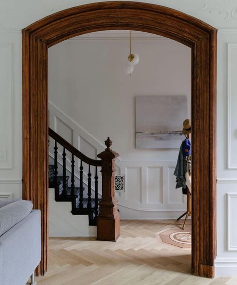 Brownstone Boys, Parlor Floor, Brooklyn Brownstone, Elegant Tiles, Design Your Kitchen, Grand Staircase, Historic Home, A Living Room, Build Your Dream Home