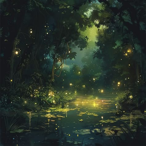 Please visit my second shop specializing in forest cliparts. Now with great discounts: https://www.etsy.com/shop/EverDawnForestPrints Resolution of the images is 4000x4000 px with 300dpi. Immerse yourself in the magic of this Enchanted Forest digital art. This mystical night scene, filled with glowing fireflies and a serene woodland pond, brings a touch of magic to any space. Perfect for your home or office, this high-quality printable wall decor will transform any room into a magical retreat. S Fireflies Digital Art, Woodland Pond, Fairy Pond, Forest Digital Art, Forest Clipart, Magical Woodland, Forest Watercolor, Enchanting Forest, Forest Cottage