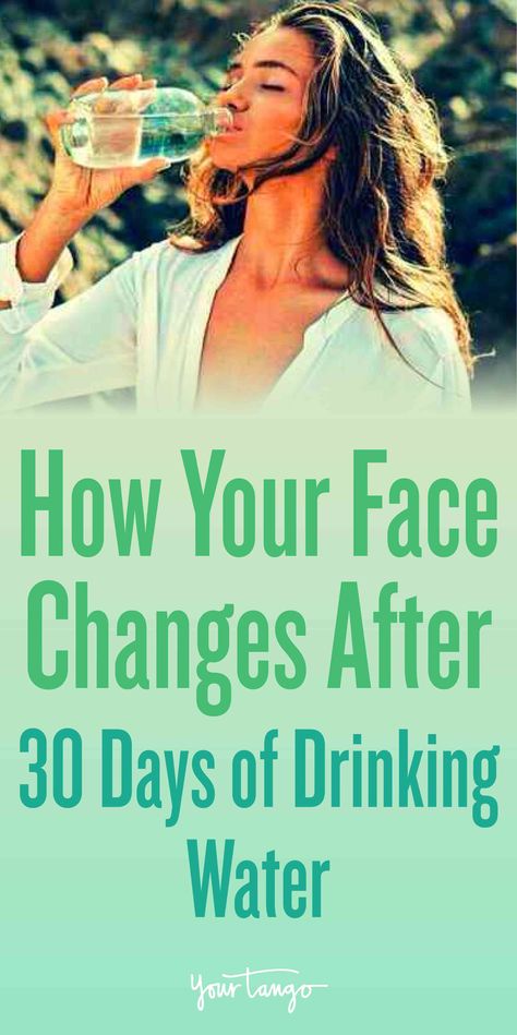 What happens to your face after drinking water for 30 days. Advantages Of Drinking Water, Water Drinking Challenge, Bottles Of Water, Benefits Of Drinking Water, Not Drinking Enough Water, Water Per Day, Water Challenge, Drinking Hot Water, Face Change