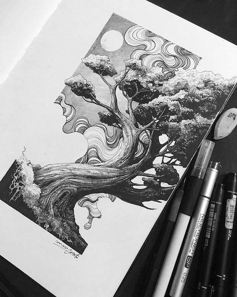 Pen Art Drawings, Fashion Sketch, Arte Sketchbook, Sketchbook Inspiration, Ink Illustrations, Illustration Inspiration, Pen Art, Drawing Tutorials, Cool Art Drawings