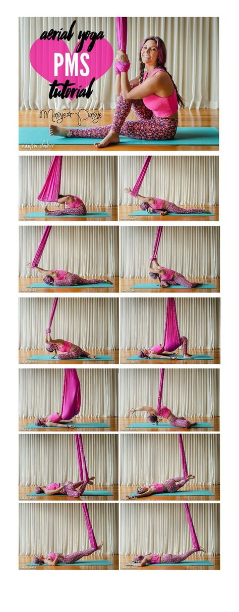 Margie Pargie Aerial Yoga PMS Tutorial: Flying Yoga, Yoga Trapeze, Air Yoga, Aerial Yoga Hammock, Aerial Yoga Poses, Yoga Ashtanga, Aerial Fitness, Yoga Kurse, Yoga Tutorial