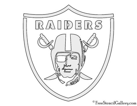 NFL Oakland Raiders Stencil | Free Stencil Gallery Raiders Tattoos, Carolina Panthers Logo, Logo Outline, Football Coloring Pages, Nfl Raiders, Canadian Football League, Oakland Raiders Logo, Sports Coloring Pages, Anna Und Elsa