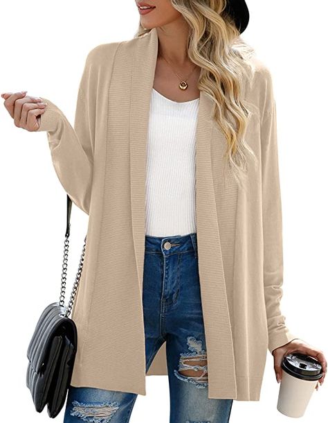 Oversized Outerwear, Cardigan For Women, Cardigan Long Sleeve, Sweaters Cardigan, Cardigan Long, Soft Sweater, Lightweight Knit, Cardigans, Long Sleeve