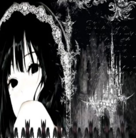 Horror Anime Icons, Yabujin Core Pfps, Emo Y2k Pfp, Gothic Icons Aesthetic, Goth Pfp Anime, Emo Icons Aesthetic, Anime Pfp Goth, Gothic Aesthetic Pfp, Scary Pfps