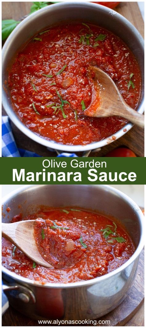 homemade marinara sauce like the Olive Garden marinara Ina Garten Marinara Sauce Recipe, Marinara From Canned Tomatoes, Copycat Olive Garden Marinara Sauce, Olive Garden Red Sauce Recipe, Marinara Sauce From Tomato Sauce, Marinara Sauce With Canned Tomatoes, Marinara Sauce Canned Tomatoes, Water Bath Marinara Sauce, Homemade Marinara Sauce With Fresh Tomatoes Roasted