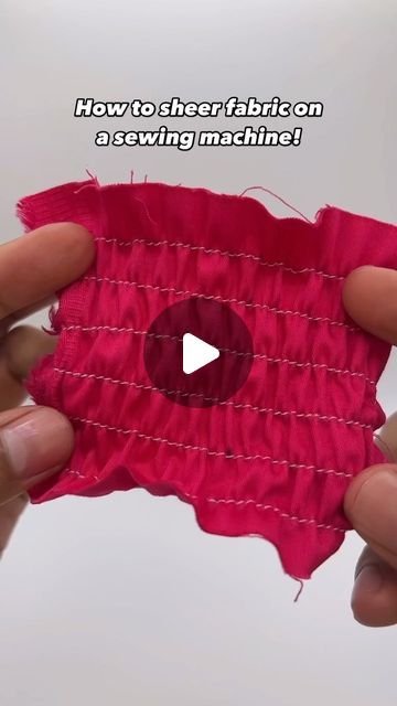 ✰ eddy’s online ✰ on Instagram: "How to sheer fabric on a sewing machine! Sheering tutorial for sewing beginners! #sewinghacks #sewingtips #sewingforbeginners #sewingmachine #howtosew" Shirring Tutorial, Sewing Beginners, Sheer Fabric, Sewing For Beginners, Sheer Fabrics, Sewing Hacks, Sewing Tutorials, Sewing Machine, Sewing