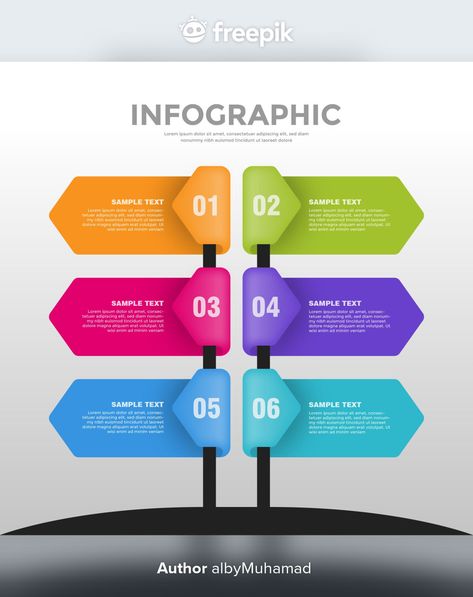 6 step business infographic template pac... | Premium Vector #Freepik #vector 6 Infographic Design, Creative Infographic, Infographic Template, Grafic Design, Creative Poster Design, Business Infographic, Creative Posters, Infographic Templates, Post Design