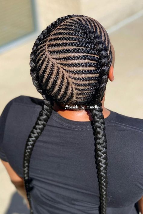 Easy Feed In Braids Hairstyles, All Back Weaving With Natural Hair, 10 Braids Hairstyles, Hair Styles For Ladies, Olivia Hair, Knot Hairstyles, Latest Hair Braids, Cornrows Natural Hair, Cornrows Braids For Black Women