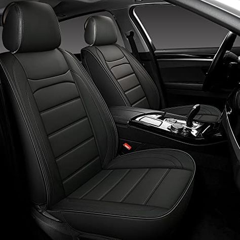 Sanwom Leather Car Seat Covers Full Set, Universal Automotive Vehicle Seat Cover, Waterproof Vehicle Seat Covers for Most Sedan SUV Pick-up Truck, Black Check more at https://14fit.com/sanwom-leather-car-seat-covers-full-set-universal-automotive-vehicle-seat-cover-waterproof-vehicle-seat-covers-for-most-sedan-suv-pick-up-truck-black Seat Covers For The Car Black, Black Seat Covers Cars, Car Seat Covers Full Set, Black Seat Covers, Car Interior Upholstery, Inside Car, Car Sit, Mini Truck, Seat Belt Buckle