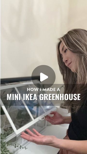 Michelle A. on Instagram: "Follow along to see the exciting update to come on this 🫰

Comment “GREENHOUSEDM” (one word) and I’ll share everything I used to convert this $22 decorative box into a functioning greenhouse. It’s also all Iinked on my 📄. 

The original video got muted 🫠, so I’m reposting this Mini IKEA Greenhouse, which is an easy, beginner-level DIY project and it’s so perfect for quarantining new plants, housing propagations, and growing small plants in higher humidity. The price point is also super affordable!

I also converted a $40 IKEA Baggebo cabinet into a greenhouse, which is another more affordable greenhouse project. This is up on my Y0utúbe. 

If you are still struggling with humidity, you can add a tray with some LECA and water. More plants will also naturally in Ikea Planter Hack, Diy Indoor Green House, Ikea Akerbar Greenhouse, Ikea Hacks Plants, Baggebo Greenhouse, Mini Serre Diy, Fabrikor Greenhouse, Ikea Greenhouse Hack, Greenhouse Cabinet Diy