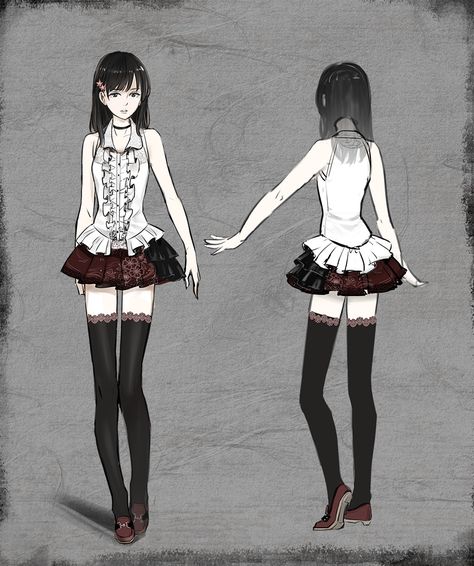 Miu Hinasaki, Video Game Outfits, Japanese Horror, Fatal Frame, Horror Video Games, Survival Horror Game, Female Protagonist, Black Water, Gaming Clothes