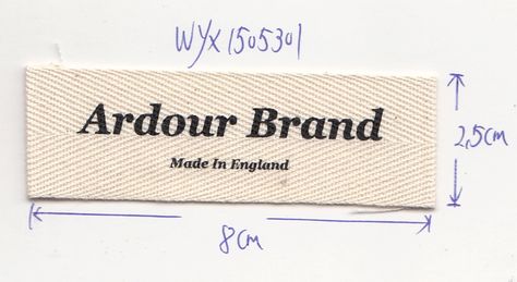 http://www.perfectlabelslanyards.co.uk/custom-brand-woven-labels-for-handmade-hats-cushions-and-ties/ #labelsforhandmadeitems, #labelsforhandmadehats Cotton Labels Clothing, Label For Clothes, Clothes Label, Label Produk, Labels For Handmade Items, Handmade Labels, Labels For Clothing, T Shirt Label, Clothing Labels Design