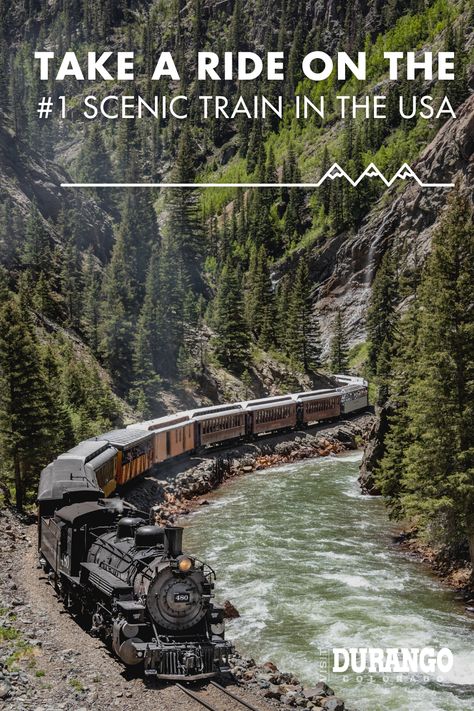 Train Trips, Train Trips In The Us, Travel By Train, Us Train Trips, Best Train Rides In The Us, Train Ride, Train Ride Vacations, Colorado Train Rides, Train Vacations Usa