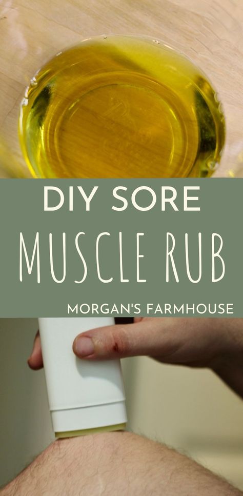 Diy Muscle Rub, Diy Sore Muscle Lotion, Muscle Salve Recipe, Essential Oil For Sore Muscles, Diy Sore Muscle Bath Soak, Sore Muscle Relief, Sore Legs, Sore Muscle, Lotion Stick