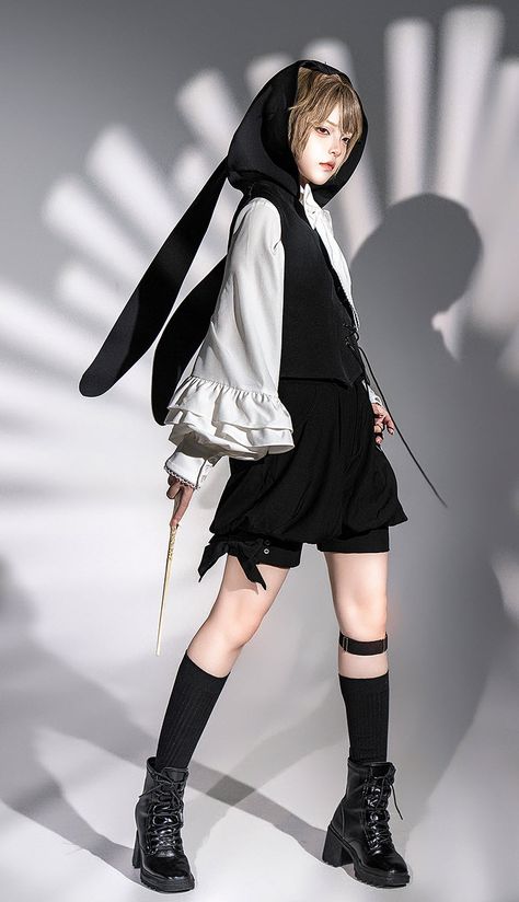 New Release: Princess Chronicle 【-The Silent and Lonely Rabbit-】 #Ouji Lolita Blouse, Vest, Cape and Short Pants  ◆ Shopping Link >>> https://lolitawardrobe.com/princess-chronicle-the-silent-and-lonely-rabbit-ouji-lolita-blouse-vest-cape-and-short-pants_p8469.html Ouji Fashion Girl, Cape Suit, Princess Chronicles, Kodona Fashion, Irl References, Elegant Cape, Goth Harajuku, Shopping Link, Fashion Drawing Sketches