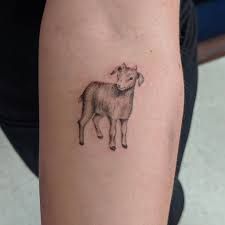 Tattoo Goat, Fawn Tattoo, Goat Tattoo, Grace Tattoos, Shoulder Sleeve Tattoos, Sheep Tattoo, Couple Tattoos Unique, Poppies Tattoo, Small Pretty Tattoos