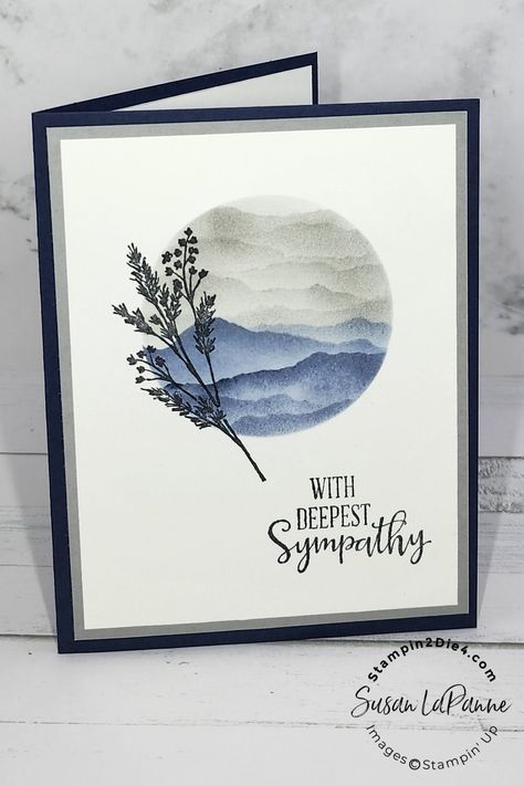 Stampin Up Sympathy Cards, Sympathy Messages, Sympathy Cards Handmade, Condolence Card, Silhouette Cards, Paper Crafts Card, Sympathy Card, Stamping Up Cards, Card Making Techniques