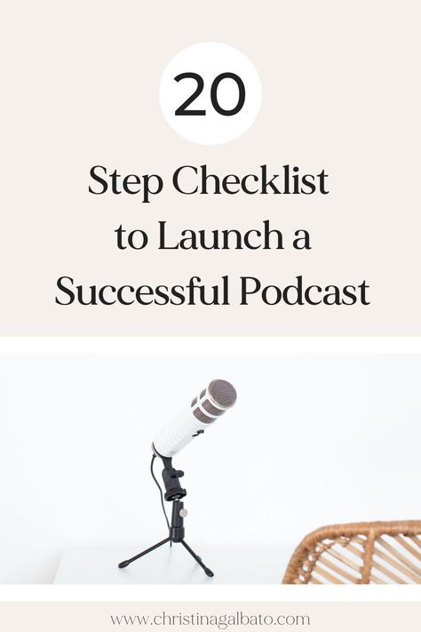 Podcast Business Plan, Podcast Launch Checklist, Launching A Podcast, Starting A Podcast For Beginners, Start A Podcast Checklist, Starting A Podcast Checklist, Podcasts Equipment, Podcast Checklist, Podcast Planning