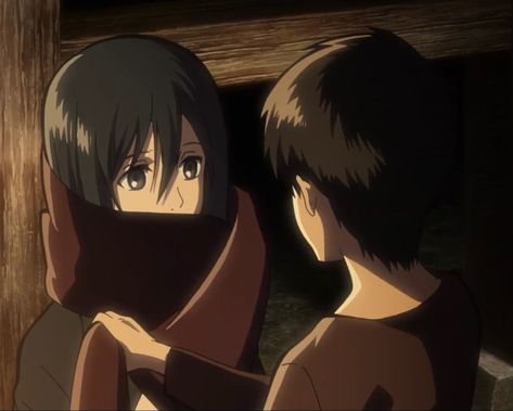 Shinsei Kamattechan, Attack On Titan Season 2, Mikasa X Eren, Aot Anime, Eren X Mikasa, Eren And Mikasa, Attack On Titan Art, Eren Jaeger, Naruto Shippuden Anime