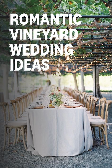 vineyard wedding ideas Romantic Vineyard Wedding, September Vineyard Wedding, Vineyard Wedding Table Decor, Winery Wedding Inspiration, Small Winery Wedding, Summer Vineyard Wedding, Spring Winery Wedding, Wedding Vineyard, Vineyard Wedding Ideas