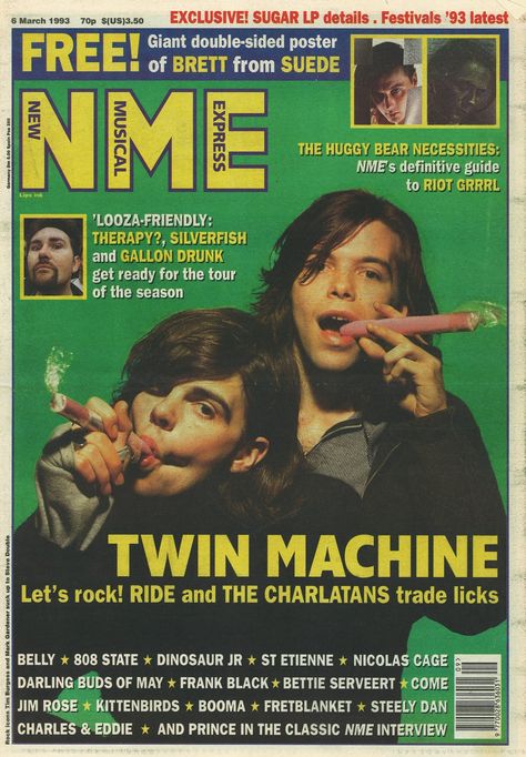 Magazine Cover 90s, The Charlatans, 2000 Music, Nme Magazine, Riot Grrrl, Twitter Search, Magazine Cover, Magazine, Twitter