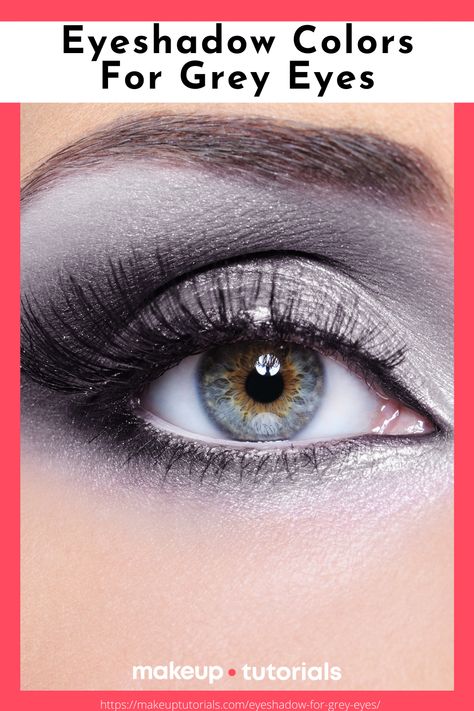 Choosing the right eyeshadow for grey eyes may pose a challenge for some because of the harmony of grey, blue, and green hues. While it may sound intimidating, it is actually pretty easy to find the right eye makeup for grey eyes if you know color theory. In this article, we show you makeup tutorials using the perfect eye shadow hues for those gorgeous grey eyes. Best Eyeshadow For Grey Eyes, Eyeshadow Looks For Grey Eyes, How To Make Grey Eyes Pop, Eyeshadow Looks For Gray Eyes, Smokey Eye Makeup Grey Eyes, Make Up For Gray Eyes, Eye Shadow For Grey Eyes, Eye Shadow For Gray Eyes, Blue Grey Eyes Makeup