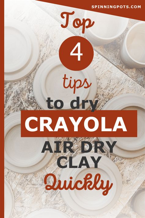 Looking for a fun and quick way to express your creativity? 🎨 Check out our Crayola Air Dry Clay Quick Drying Time Tips - Spinning Pots! We're dishing tips on how to create stunning pottery in no time with Crayola Air Dry Clay. So, let's get spinning! 👩‍🎨💨 Air Dry Clay Supplies, How To Dye Air Dry Clay, How To Work With Air Dry Clay, Crayola Clay Ideas, Crayola Air Dry Clay Projects, Air Dry Clay Creations, Crayola Air Dry Clay, Clay Modelling, Air Dry Clay Projects