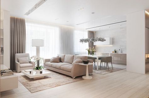 Why are natural neutrals such a good starting point for an interior design project? Organic themes offer so many choices and almost every natural hue coordinate Kitchen Designs, Flat Design, Beige Bank, Vip Room, Trendy Living Rooms, Neutral Living Room, Living Room Colors, Trendy Home, Apartment Living Room