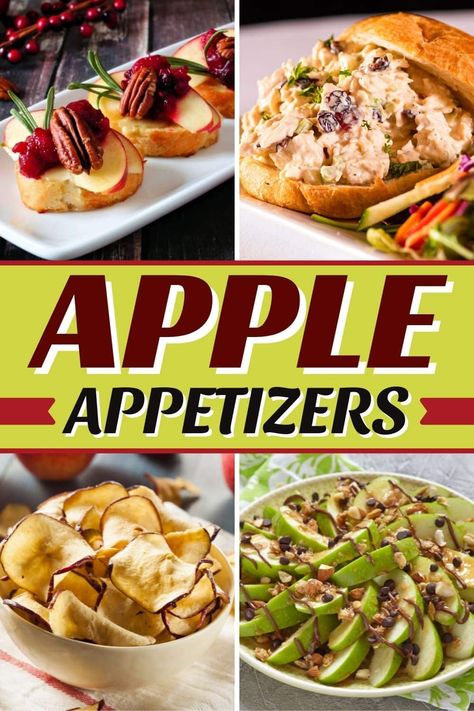 These apple appetizers show how versatile the fruit really is! From pizza to nachos to crostini, nobody will be able to resist these delicious bites. Fall Party Fruit Ideas, Fall Fruit Appetizers, Apple Cheese Appetizer, Fall Apple Appetizers, Apple Finger Food, Apple Appetizer Recipes, Fresh Fruit Appetizers, Apple Hors D’oeuvres, Appetizers With Apples