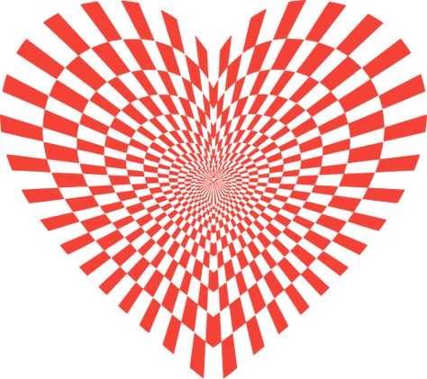 Drawing Heart, Optical Illusion Drawing, Illusion Drawings, Trap Door, Optical Art, Heart Red, Image Icon, Band Logos, Optical Illusion