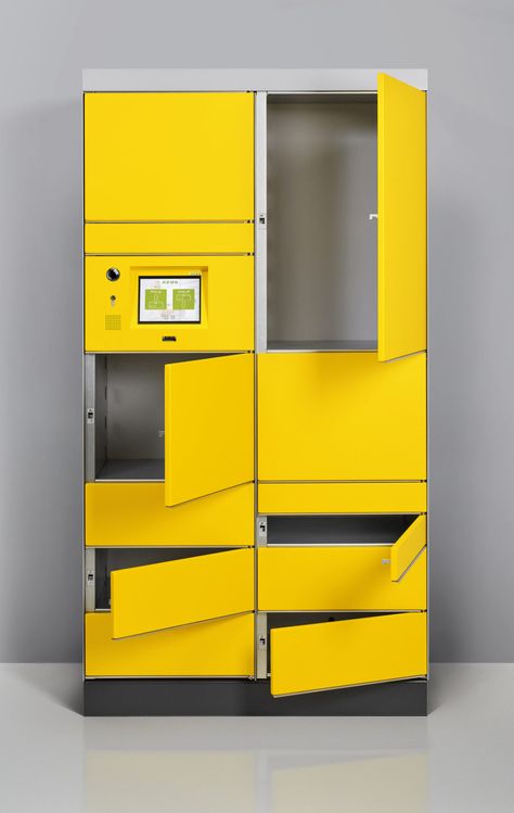 KEBA | KePol - the most reliable parcel lockers Play Storage, Apartment Upgrades, Student Residence, Maker Labs, Babies Stuff, Window Displays, Water Dispenser, Inspiration Boards, Design Reference