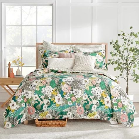 Duvet Covers : Page 2 : Target King Size Pillow Shams, Coordinates Decor, Green Comforter, King Quilt Sets, Fall Bedding, King Size Pillows, California King Bedding, Floral Duvet Cover, Floral Duvet