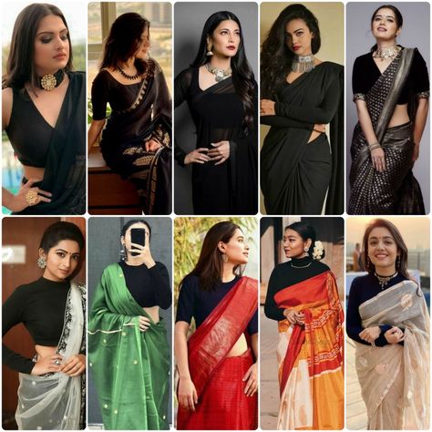 Black colour blouse designs || Black blouse designs 2023 || black saree blouse designs| black blouse Black Colour Blouse Designs For Saree, Black Blouse Matching Saree, Blouse Designs Black Colour, Black Saree Blouse Ideas, Black Blouse Full Sleeves Designs, Plain Black Blouse Designs For Saree, Black Blouse Saree Combination, Black Colour Combination Outfit, Trending Blouse Designs 2023