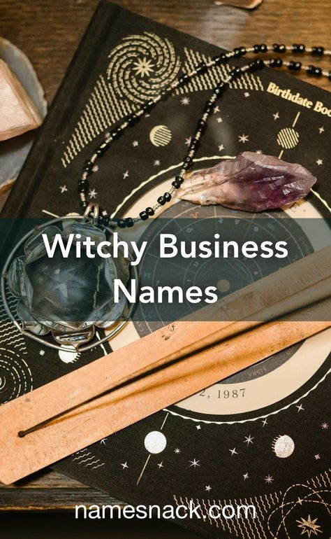 Username Ideas Witch, Spiritual Names For Instagram, Moon Business Names, Witchy Titles, Witchy Business Ideas, Witchy Names Mystic, Crystal Business Names, Spiritual Usernames For Instagram, Crystal Business Name Ideas