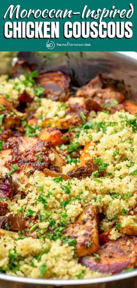 Couscous, Moroccan Recipes, Keto Couscous Recipes, Couscous Dinner, Grub Hub, Chicken Couscous, Mediterranean Couscous, Most Popular Dinner Recipes, Food Feast