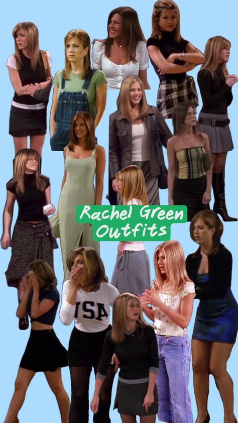 All Of Rachel Green Outfits, Rachel Green Fashion Aesthetic, Rachel Green And Monica Geller Outfits, Rachel Green Fashion Outfits, Rachel Green Style Inspiration, Rachel Green Season 1 Outfits, Rachel Green Casual Outfits, Rachel Green Tattoo, Friends Season 1 Outfits