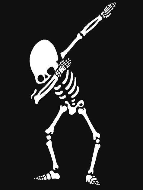 "Dabbing skeleton Halloween costume " T-shirt by rachidkrouch | Redbubble Tattoo Designs Skull, Skull Ideas, Tattoo Hip, Braids Men, Skeleton Halloween Costume, Cute Skeleton, Skeleton Art, Skull Wallpaper, Best Tattoo Designs