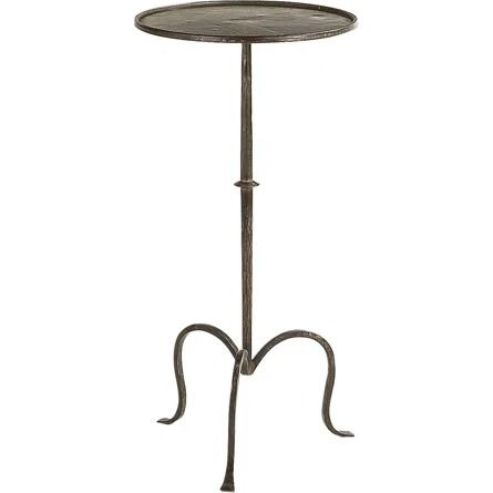 Visual Comfort Studio VC Hand-Forged Martini Table | Perigold Martini Table, Cabin Renovation, Circa Lighting, Black Side Table, Living Room End Tables, Occasional Table, Black Side, Industrial Chic, Visual Comfort