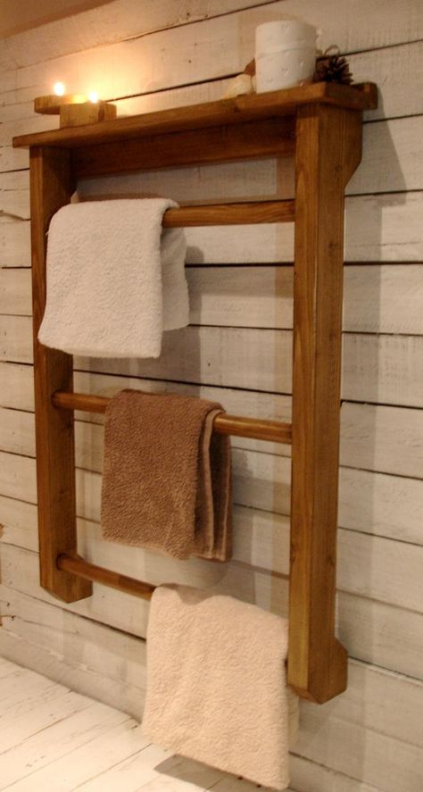 Towel Rack Shelves, Wooden Towel Ladder Bathroom, Wooden Towel Holder Bathroom, Towel Hanger Ideas Bathroom, Yoga Bathroom, Wooden Towel Rack Bathroom, Towel Ladder Bathroom, Kitchen Towel Rail, Industrial Towel Holder