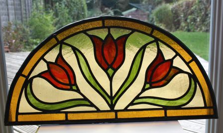 Half Circle Window, Stained Glass Circles, Antique Stained Glass Windows, Window Stained, Glass Painting Designs, Mosaic Stained, Antique Stain, Stained Glass Window Panel, Stained Glass Ornaments