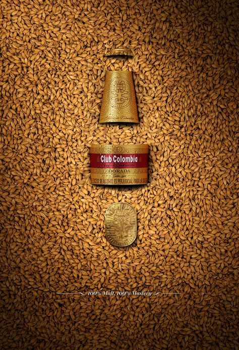 Alcohol Advertisement, Alcohol Advertising, Visual Advertising, Malt Beer, Leo Burnett, Christian Graphic Design, Beer Photography, Adobe Photoshop Design, Beer Ad