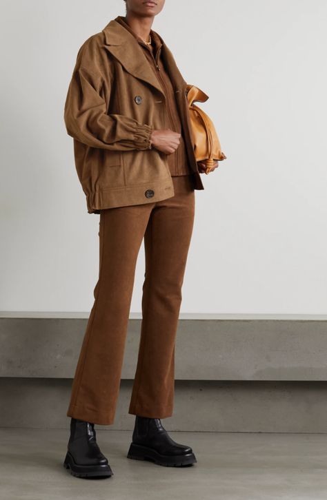 Suede Jacket Outfit, Winter Mode Outfits, Suede Jacket Women, Suede Outfit, Daily Fashion Inspiration, Faux Suede Jacket, Fall Capsule Wardrobe, Brown Suede Jacket, Coat Design