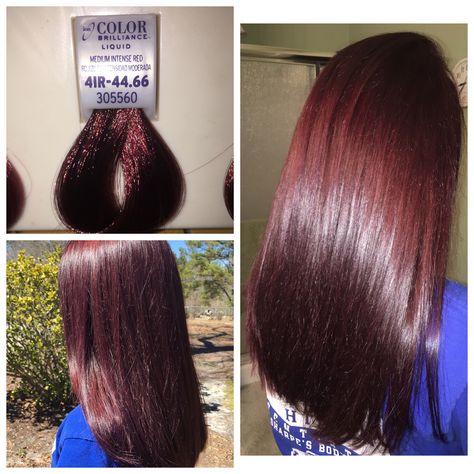 Ion Color Brilliance Medium Intense Red Ion Auburn Hair Color, Red Hair Makeup Ideas, Dark Red Brown Hair Color, Best Burgundy Hair Dye, Ion Hair Color Chart, Dark Red Brown Hair, Dark Red Hair With Brown, Dark Red Hair Dye, Ion Hair Colors