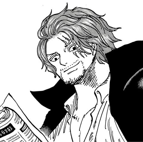 Shanks Manga, One Piece, Black And White, On Twitter, Twitter, White, Black