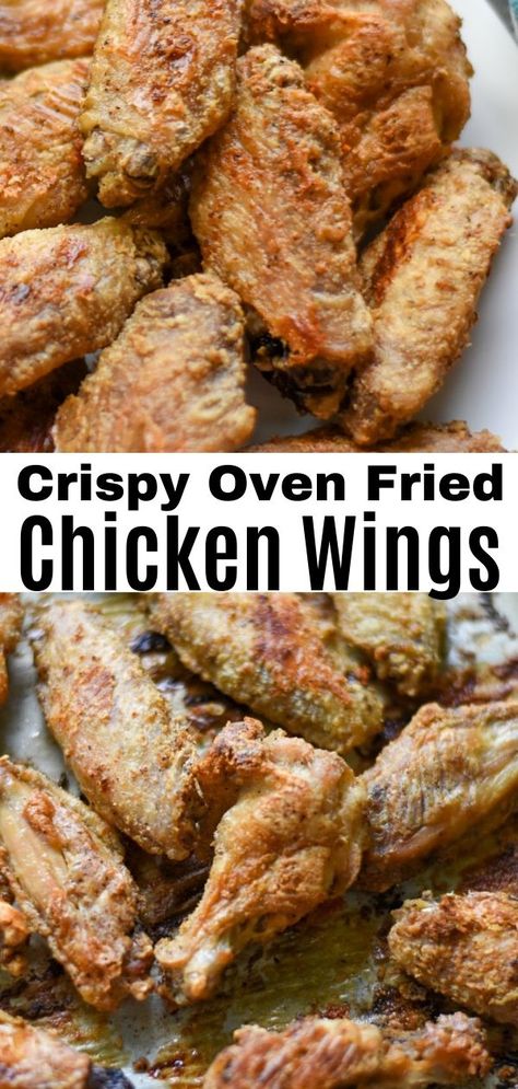 Baked Then Fried Chicken Wings, Essen, Oven Airfryer Chicken Wings, How To Make Crispy Chicken Wings In Oven, How To Bake Crispy Chicken Wings, Crispy Wings In Oven With Baking Powder, Chicken Wings In Convection Oven How To Cook, Diy Chicken Wings Oven Baked, Baking Powder Wings Crispy Chicken